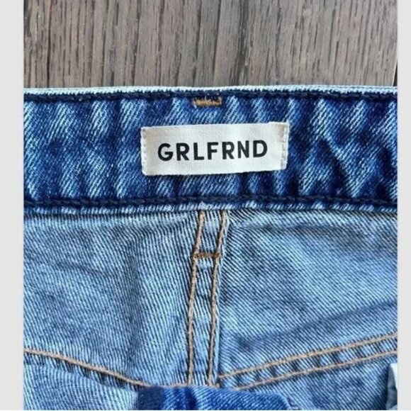 GRLFRND The Melanie High Rise Bootcut Jeans Size 32 Blue USA Made Denim - Picture 4 of 9